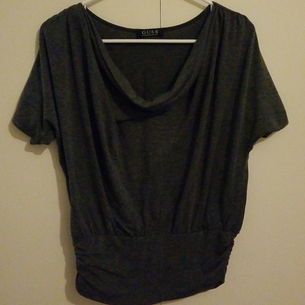 Dark grey top